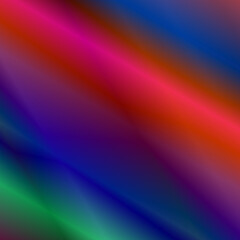 Illustration. Gradient background. Abstraction in blue, green, red.