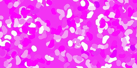 Fototapeta na wymiar Light pink vector pattern with abstract shapes.
