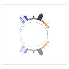 Obraz premium Sacramento city skyline in California United States