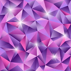 Obraz premium Crystal textured abstract background. Seamless pattern, vector illustration
