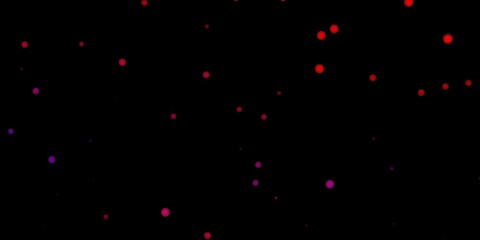 Fototapeta na wymiar Dark pink, red vector backdrop with virus symbols.
