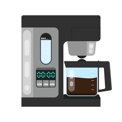Office coffee machine vector illustration flat style
