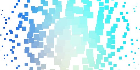 Light Blue, Yellow vector layout with lines, rectangles. New abstract illustration with rectangular shapes. Best design for your ad, poster, banner.