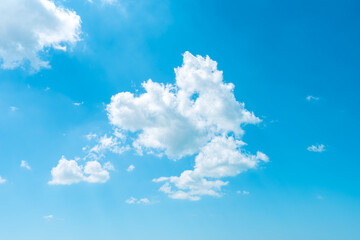 Beautiful clouds on blue sky  background