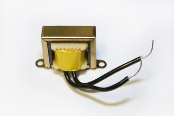 Electronic transformer isolated on a white background