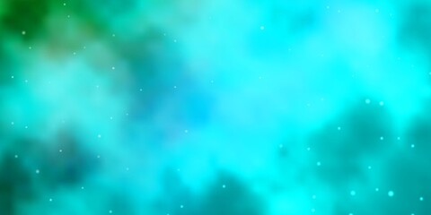 Fototapeta premium Light Blue, Green vector pattern with abstract stars. Colorful illustration with abstract gradient stars. Pattern for wrapping gifts.