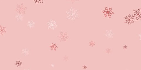 Light orange vector natural backdrop with flowers.