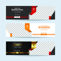 Vector abstract design banner web template. collection of horizontal business ad banner. vector illustration