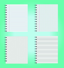 set of notebook