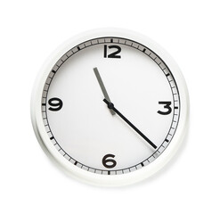 Simple clock on white background
