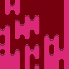 Abstract Rounded Color Lines halftone transition background illustration