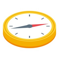 Bus ticket compass direction icon. Isometric of bus ticket compass direction vector icon for web design isolated on white background