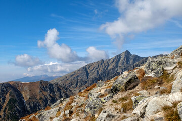 Fototapeta premium Great Cold Valley in Vysoke Tatry (High Tatras), Slovakia. The Great Cold Valley is 7 km long valley, very attractive for tourists