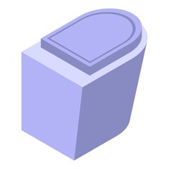 Bathroom bidet icon. Isometric of bathroom bidet vector icon for web design isolated on white background