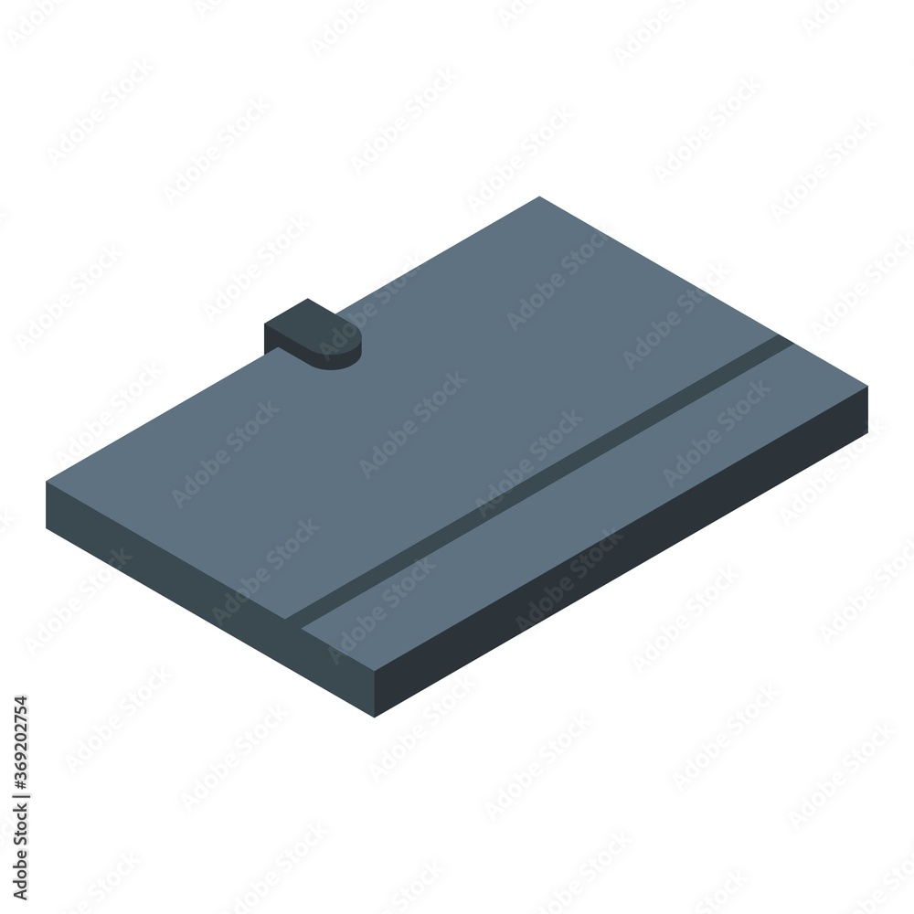Poster personal notebook storage icon. isometric of personal notebook storage vector icon for web design is