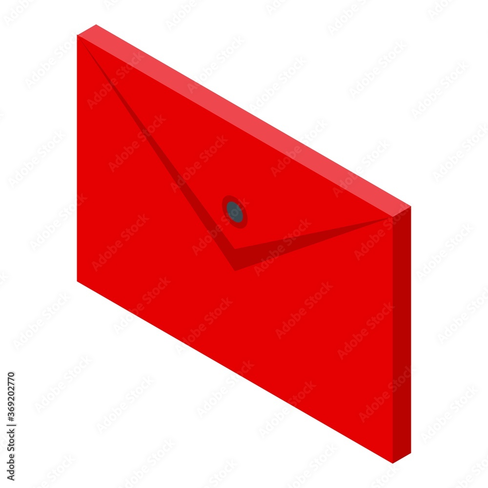 Poster map storage document icon. isometric of map storage document vector icon for web design isolated on 