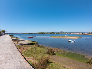 The Fão metallic bridge, known as D. Luís Filipe Bridge, is a bridge in Portugal at Fão, Esposende. It is located in Braga District, crossing the Cávado River. The riverside promenade.