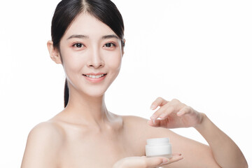 Portrait Of Beautiful Woman in Studio