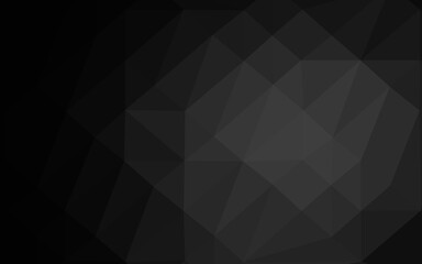Dark Silver, Gray vector polygon abstract layout. A sample with polygonal shapes. Template for your brand book.