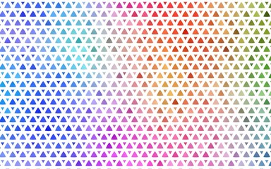 Light Multicolor, Rainbow vector seamless cover in polygonal style. Glitter abstract illustration with triangular shapes. Design for textile, fabric, wallpapers.