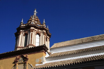 Fototapeta premium Fragment of an old temple in the Spanish city of Seville