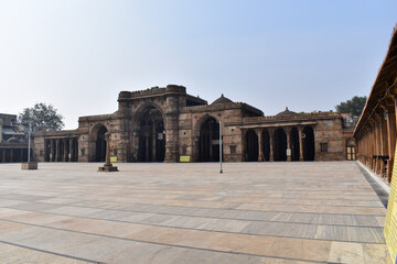 Jami Masjid or Friday Mosque, built in 1424 during the reign of Ahmed Shah, Ahmedabad, Gujarat,...