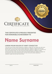 certificate template with luxury and elegant texture pattern background