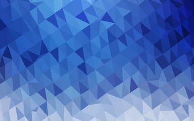 Light BLUE vector polygonal background. Geometric illustration in Origami style with gradient. Brand new design for your business.