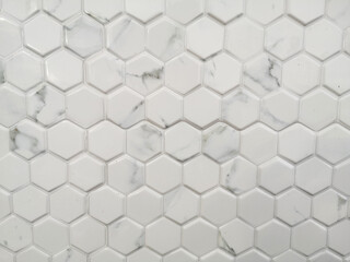 Mosaic wall blocks for pattern and background.Six-Sided tiles.
Hexagonal ceramic.