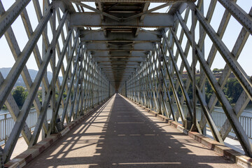 Valen&ccedil;a Road-Railway Bridge, also known as Ponte de Valenca or Ponte Internacional de Tuy, is a road and rail bridge, crossing the Minho River on the border between Portugal and Spain.