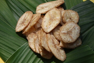 Banana chips, Indian traditional snack or eatables