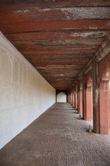 Passage in front of Diwan-i-am Agra Fort, Mughal architecture, Agra, Uttar Pradesh, India