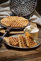 Old-fashioned homemade wafers