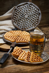 Old-fashioned homemade wafers