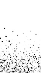 Scattered dense balck dots. Dark points dispersion