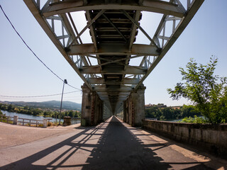 Valença Road-Railway Bridge, also known as Ponte de Valenca or Ponte Internacional de Tuy, is a road and rail bridge, crossing the Minho River on the border between Portugal and Spain.