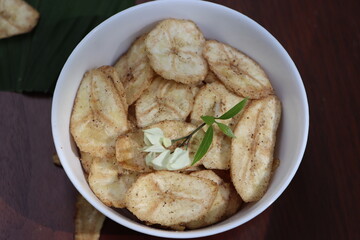 Banana chips, Indian traditional snack or eatables