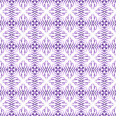 Arabesque hand drawn design. Purple modern boho 