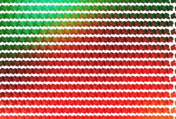 Light Green, Red vector background with lava shapes.