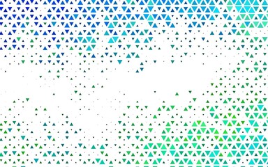 Light Blue, Yellow vector template with crystals, triangles. Abstract gradient illustration with triangles. Pattern for busines ad, booklets, leaflets
