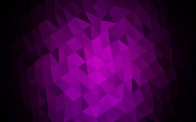 Fototapeta premium Dark Purple vector blurry triangle texture. A sample with polygonal shapes. New texture for your design.