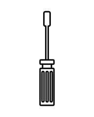 screwdriver handle tool isolated icon