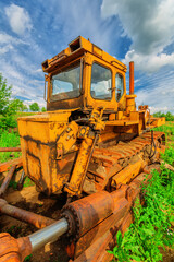 Old bulldozer