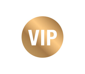 Vip gold sticker. Vip sign vector.  