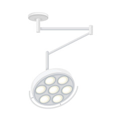 Surgical Light or Operating Light for Assisting During Surgical Procedure Vector Illustration