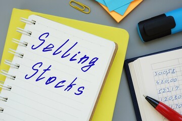 Conceptual photo about Selling Stocks with written phrase.