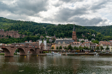 Obraz premium view of the historic old town of Heidelberg