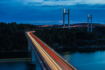 A very busy bridge in the Swedish archipelago, the Swedish west coast, Sweden