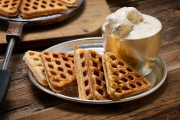 Old-fashioned homemade wafers