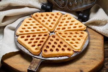 Old-fashioned homemade wafers
